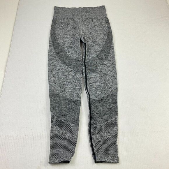 Victorias Secret PINK Seamless Leggings Gray High Rise Stretch Pull On S Small - Picture 1 of 10